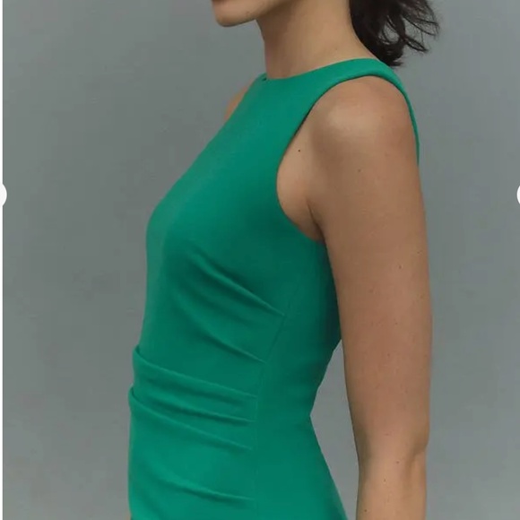 BHLDN Blair Stretch Crepe High-Neck Mini Dress - Picture 2 of 3